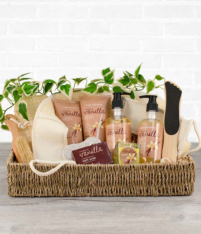 Vanilla Sunrise Spa Basket