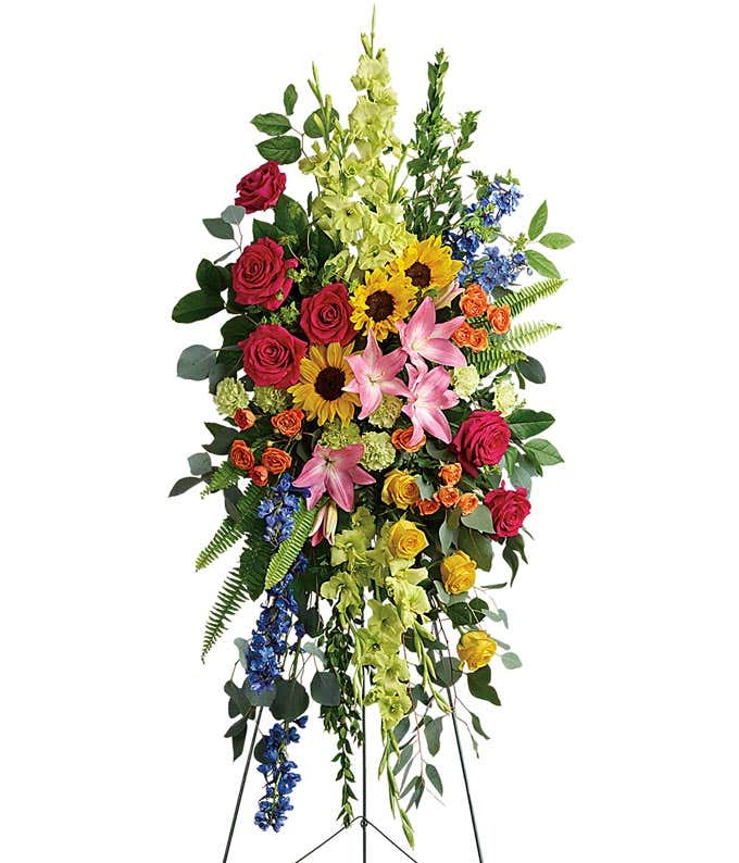 Vibrant Remembrance Standing Spray