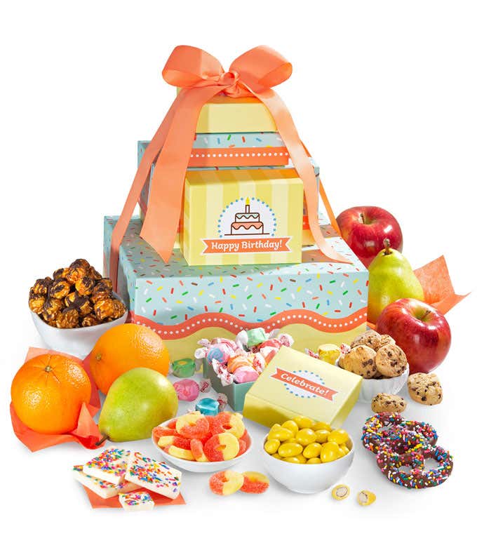 Happy Sweet Birthday Gift Basket