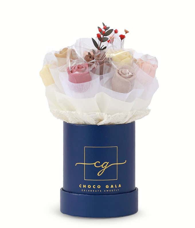 Chocolate Rose Bouquet - Navy